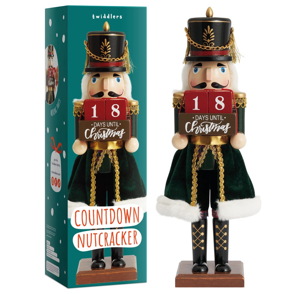 Christmas Countdown Wooden Nutcracker Soldier