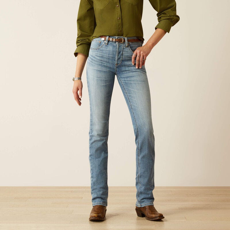 “Yellowstone Rider” high-rise jeans with a straight leg