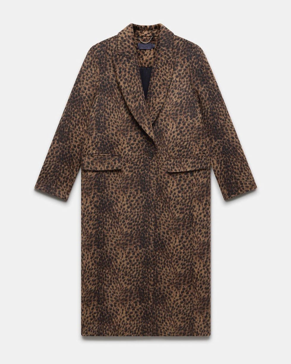 Leopard Print Long Coat