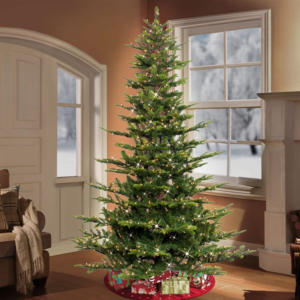 7.5 Foot Pre-Lit Aspen Fir Artificial Christmas 