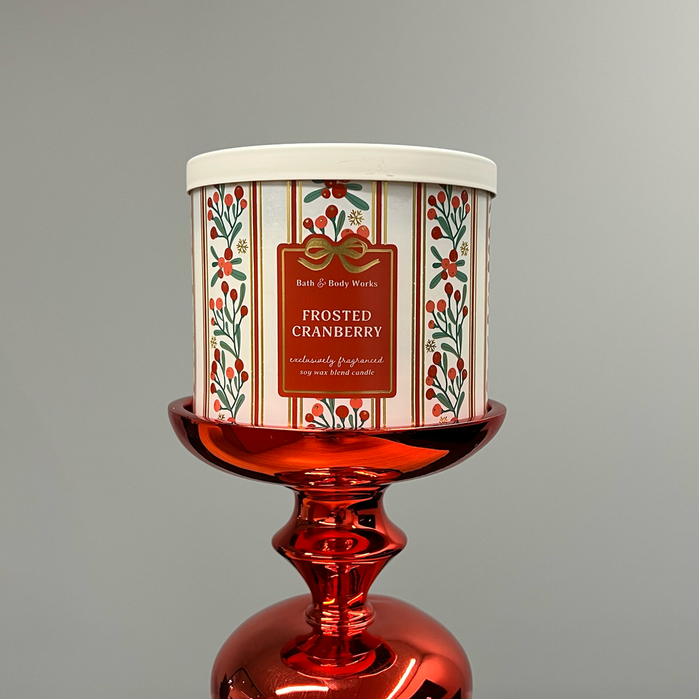 Frosted Cranberry 3-Wick Candle