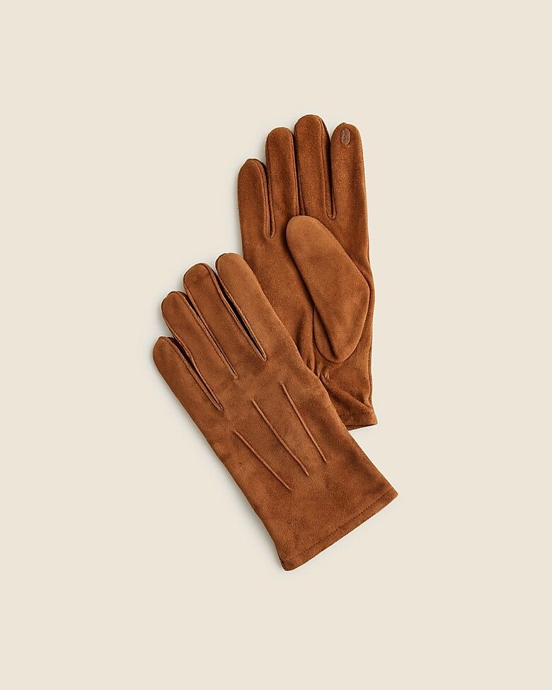 Cashmere-lined suede gloves