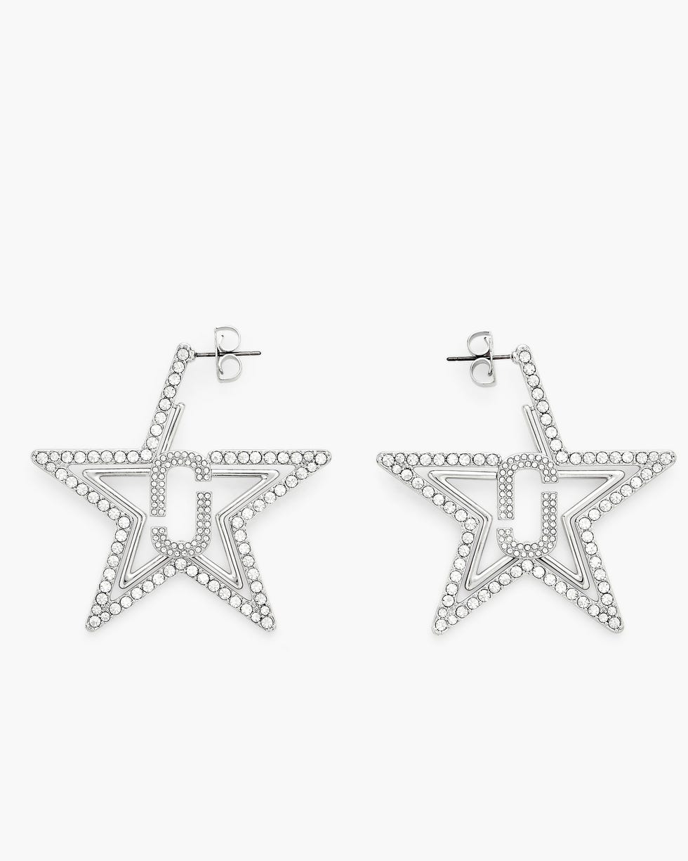 J Marc Star Hoop Earrings