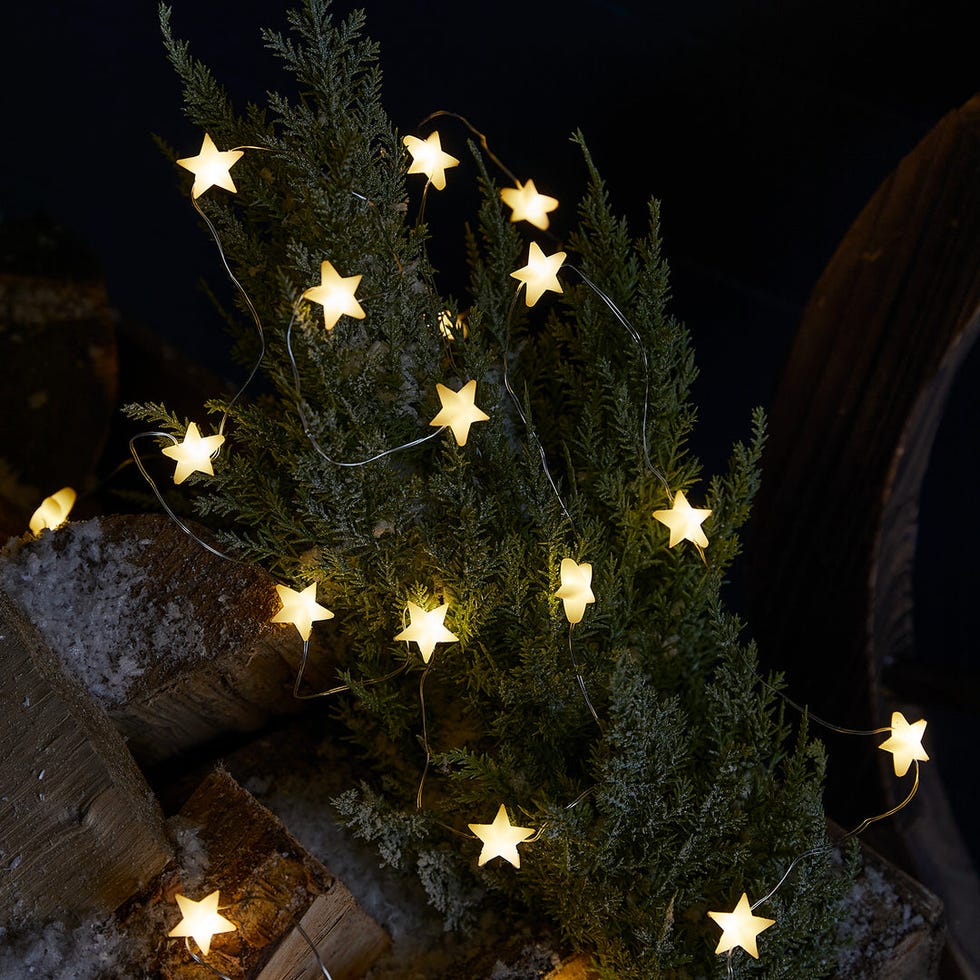 50 Warm White Star Outdoor Micro Fairy Lights