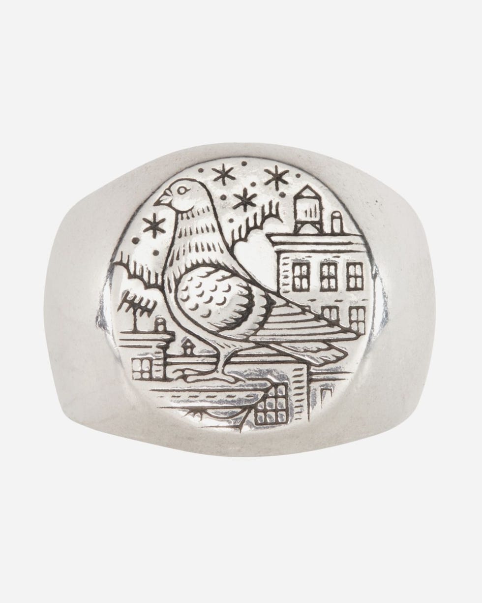 New York Pigeon Signet Ring