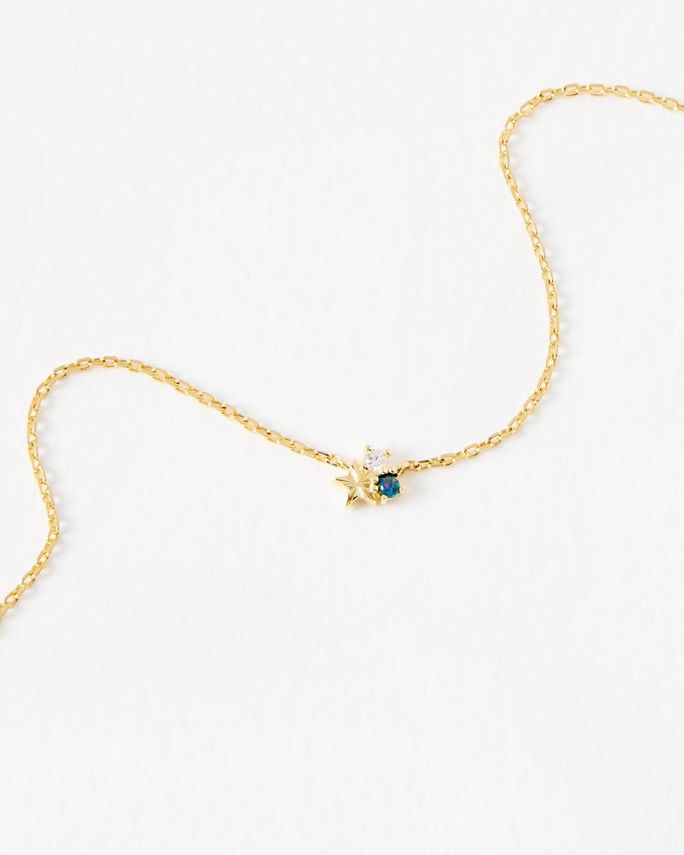 Danica Stone & Star Gold Plated Pendant Necklace