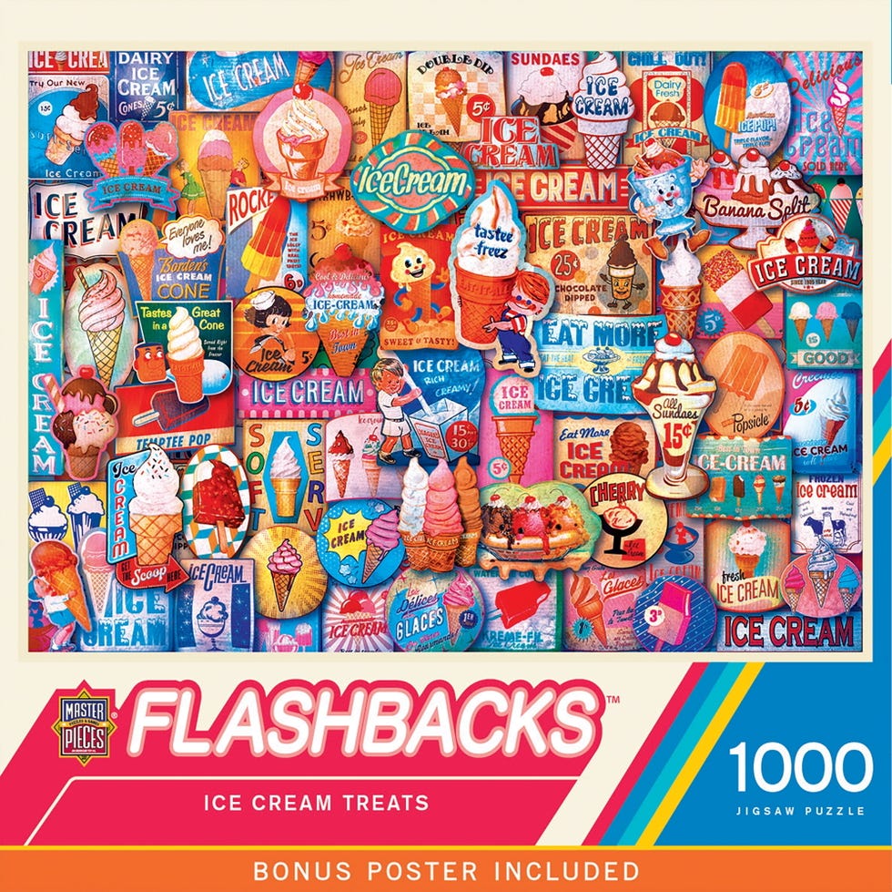 1000-Piece "Ice Cream Treats" Jigsaw Puzzle