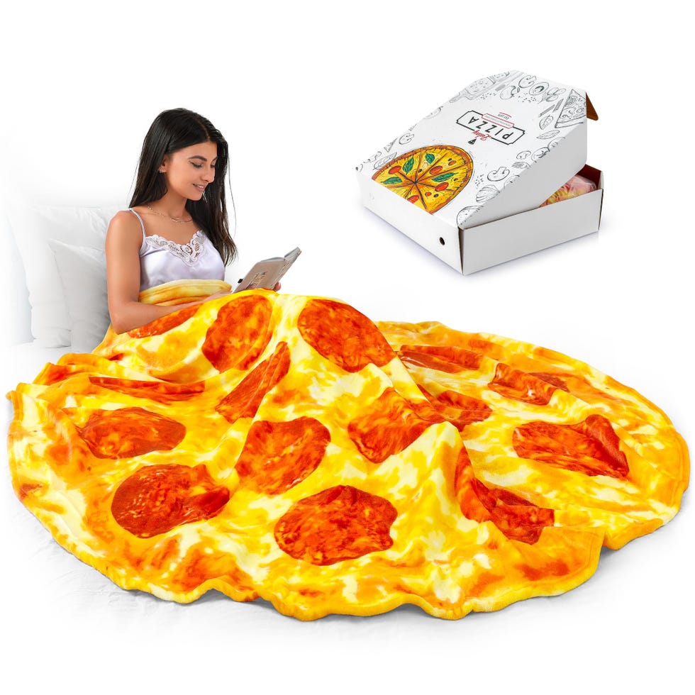 Giant Double Sided Pepperoni Pizza Blanket