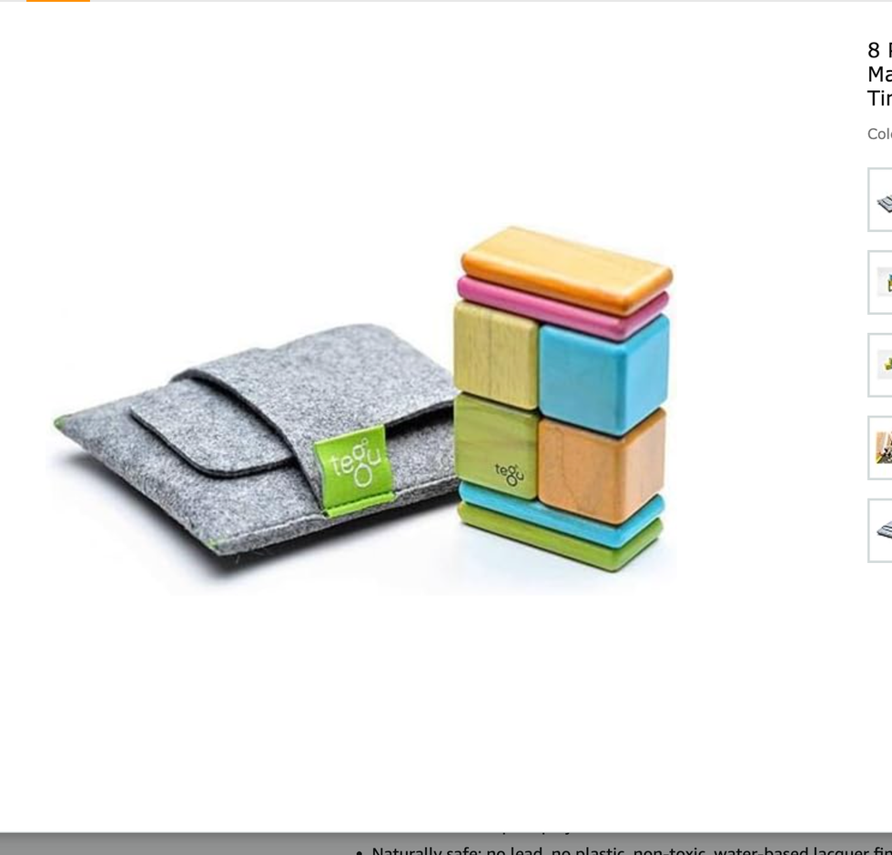 8-Piece Magnetic Wooden Block Set