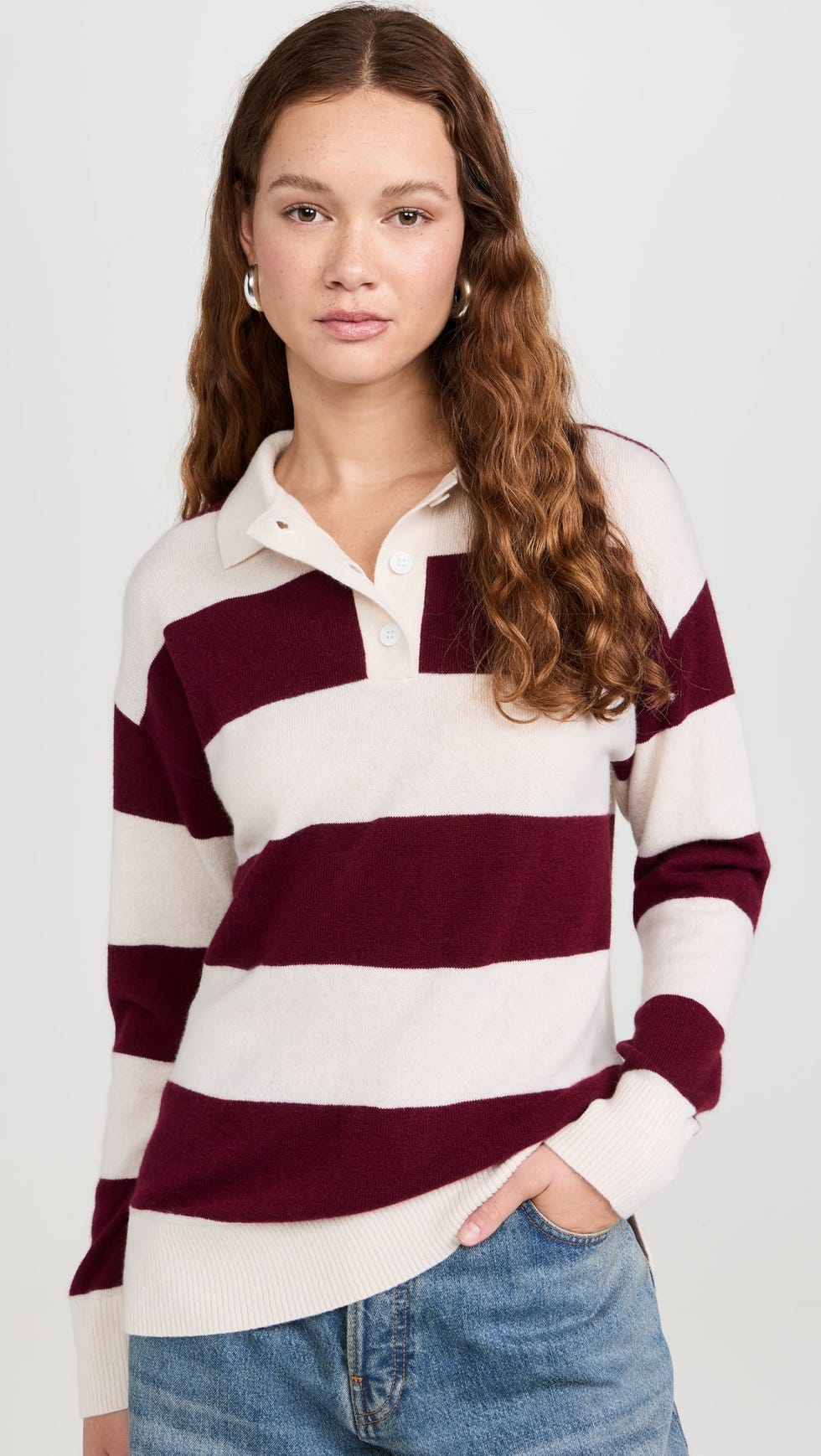 Cashmere Polo Sweater