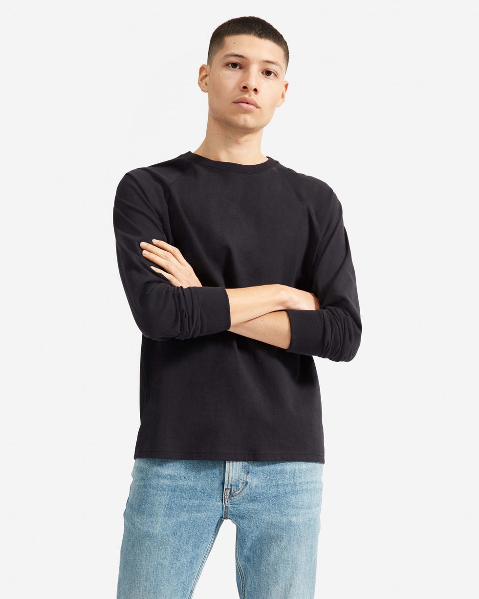 The Premium-Weight Long-Sleeve Crew