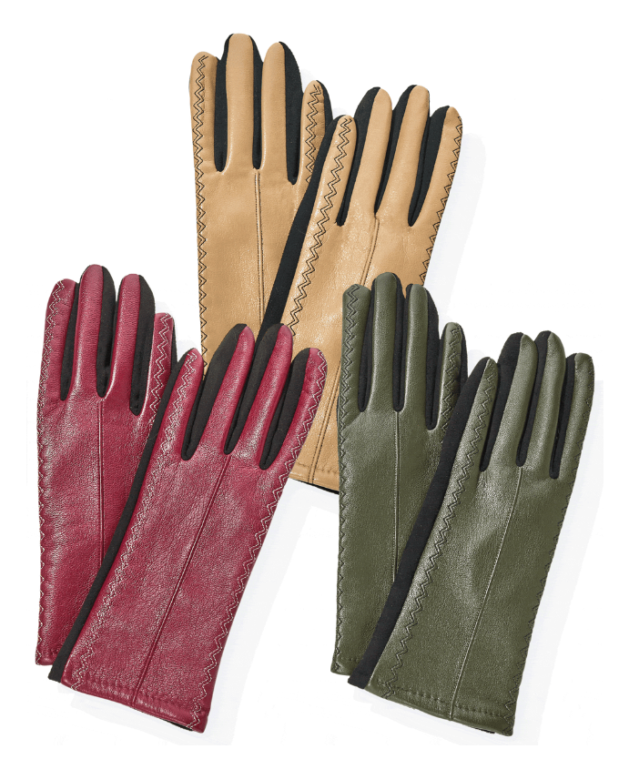 Faux Leather Glove