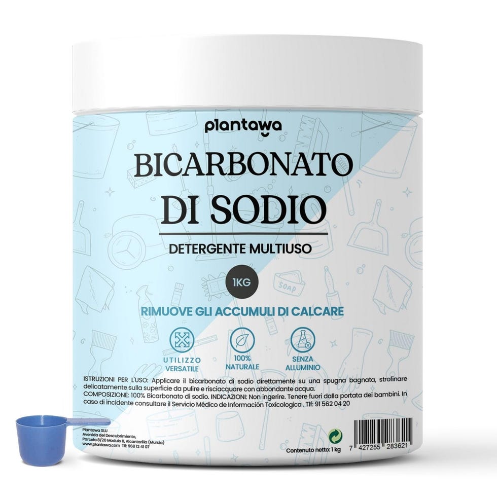 Plantawa Bicarbonato di sodio Pulizia 1KG | Bicarbonato per la pulizia a casa. Multiuso: smacchiatore, sbiancante ed elimina odori e grassi. Origine naturale e pura.