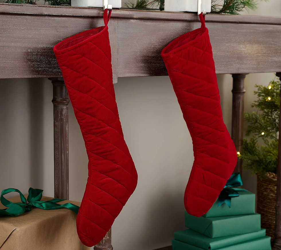 Sandra Lee Tufted Plush Stockings