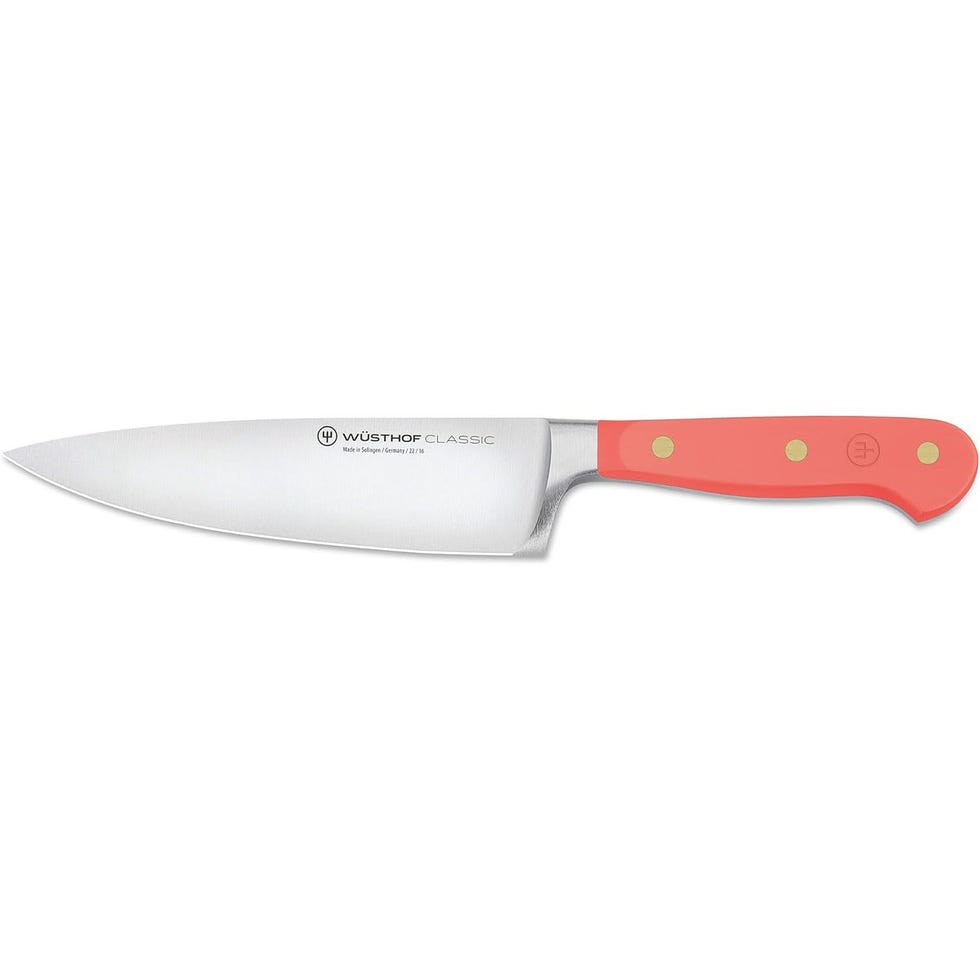 Classic Coral Peach 6 Inch Chef's Knife