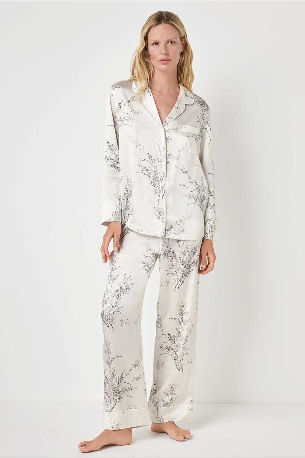 Silk Milano Floral Pyjama Set
