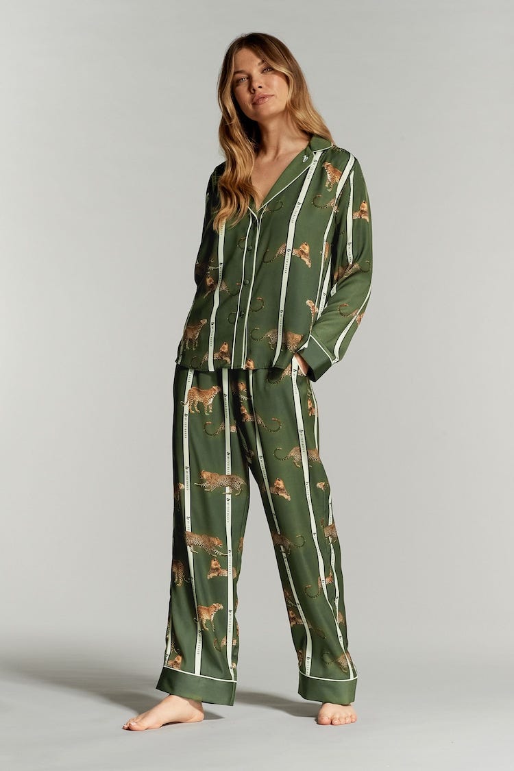 B By Ted Baker Floral Satin Button Through Pyjamas