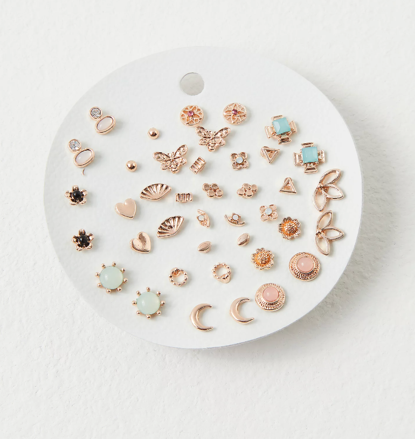 Teeny Tiny Mega Stud Earring Set