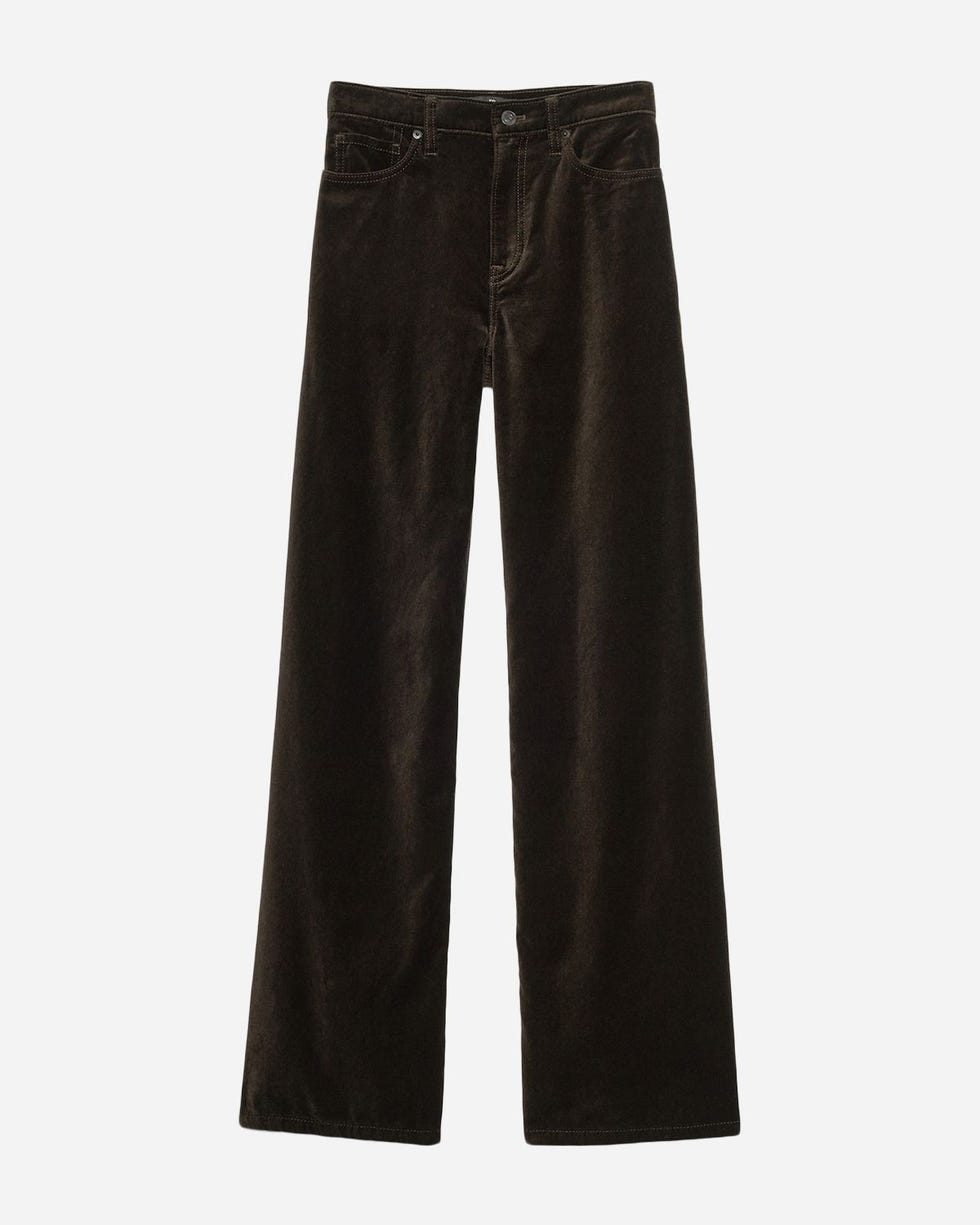 The Icon Classic Wide-Leg Velvet Pant