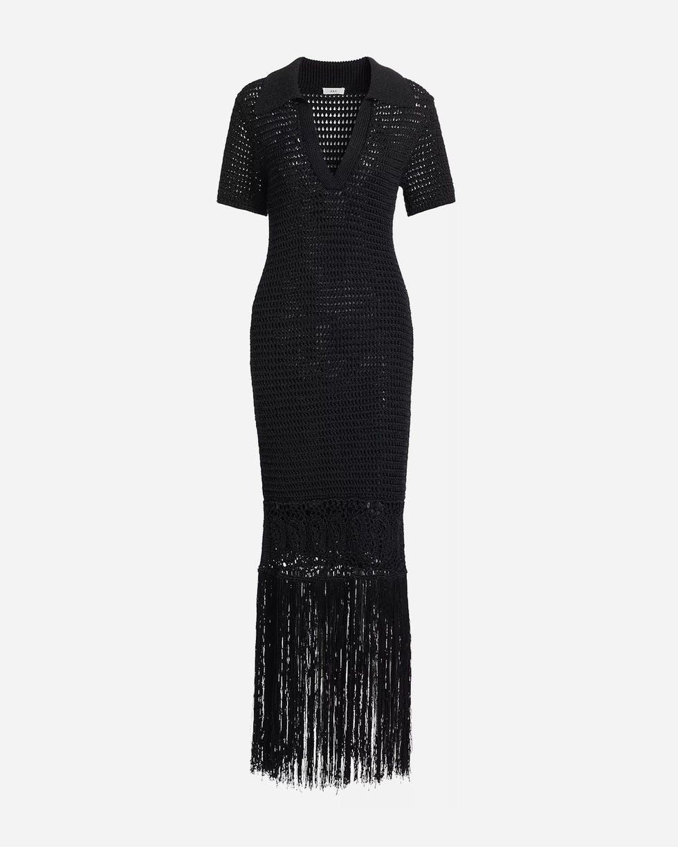 Valerie Crochet Fringe Maxi Dress