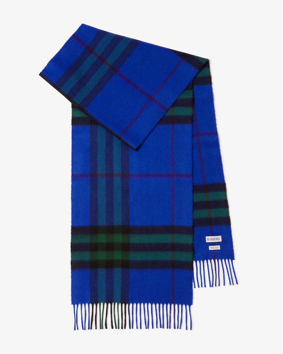 Check Cashmere Scarf