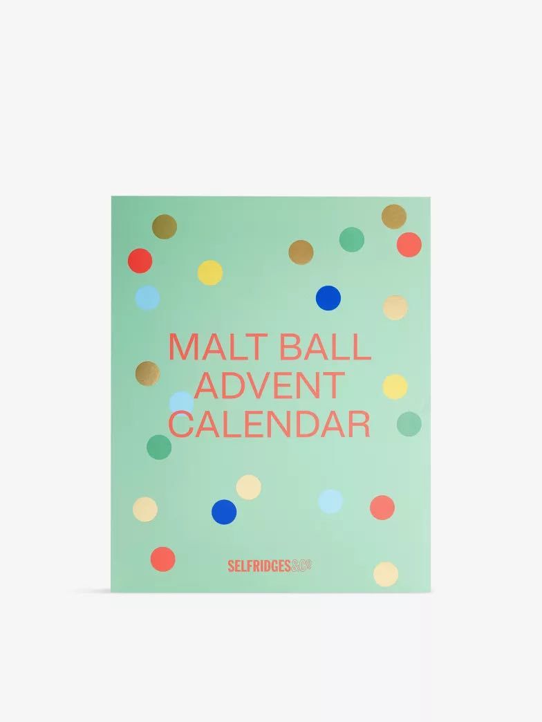 Selfridges Selection Malt Chocolate Ball Advent Calendar