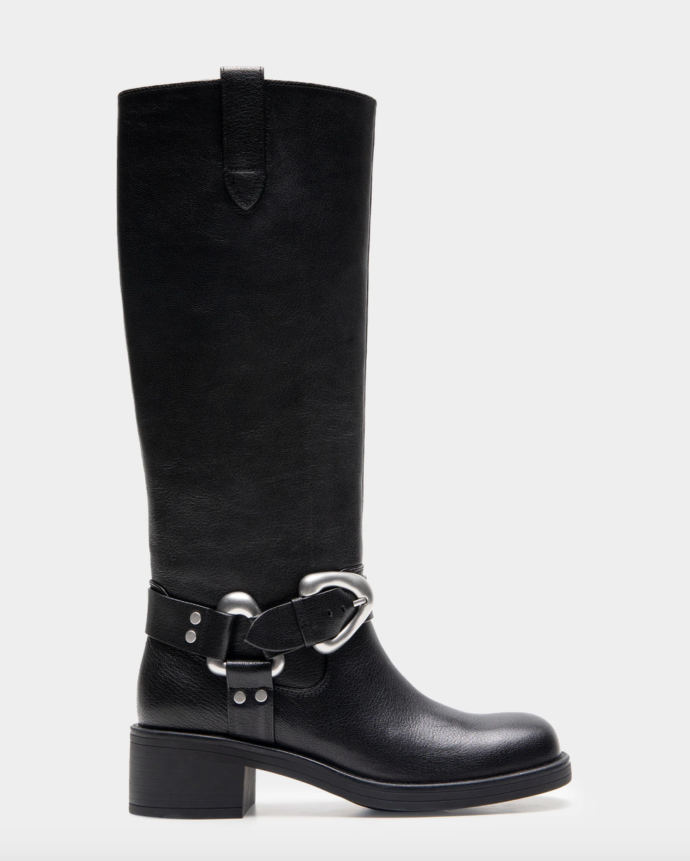 Comfortable Women's Knee High Squared Toe Engineer Boot