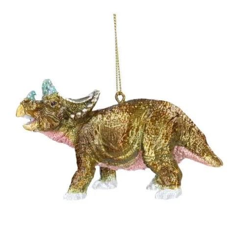 Metallic Resin Dinosaur Decoration Triceratops