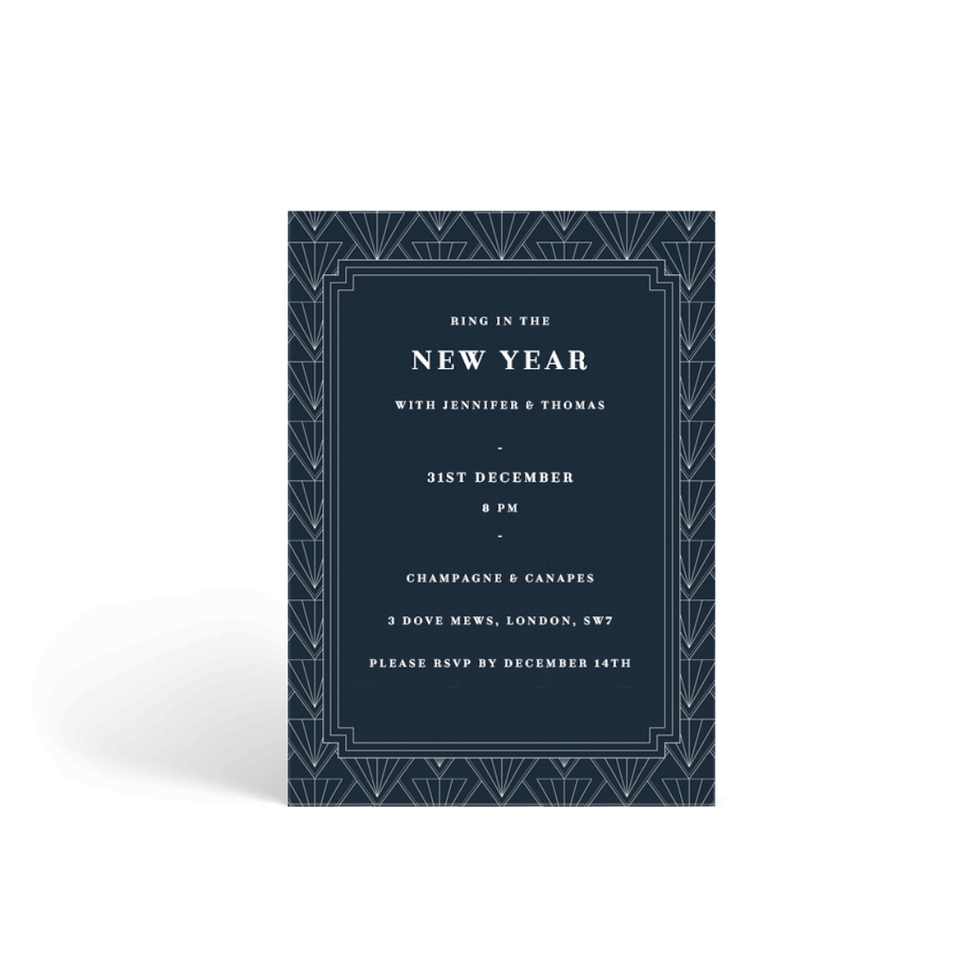 Gatsby Personalised Party Invitations, from £35 for 10