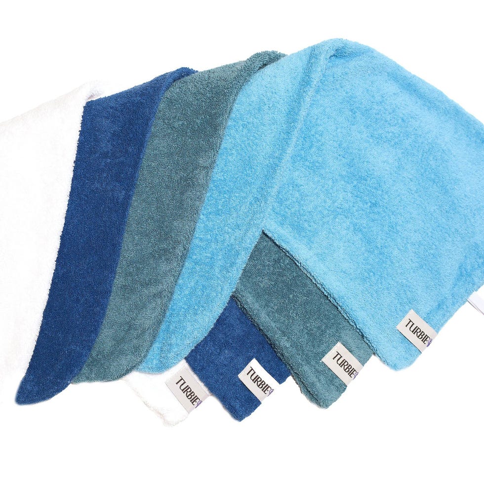 Set of 4 100% Cotton Hair Towels
