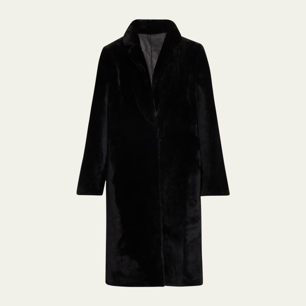 Ironed Lamb Shearling Coat