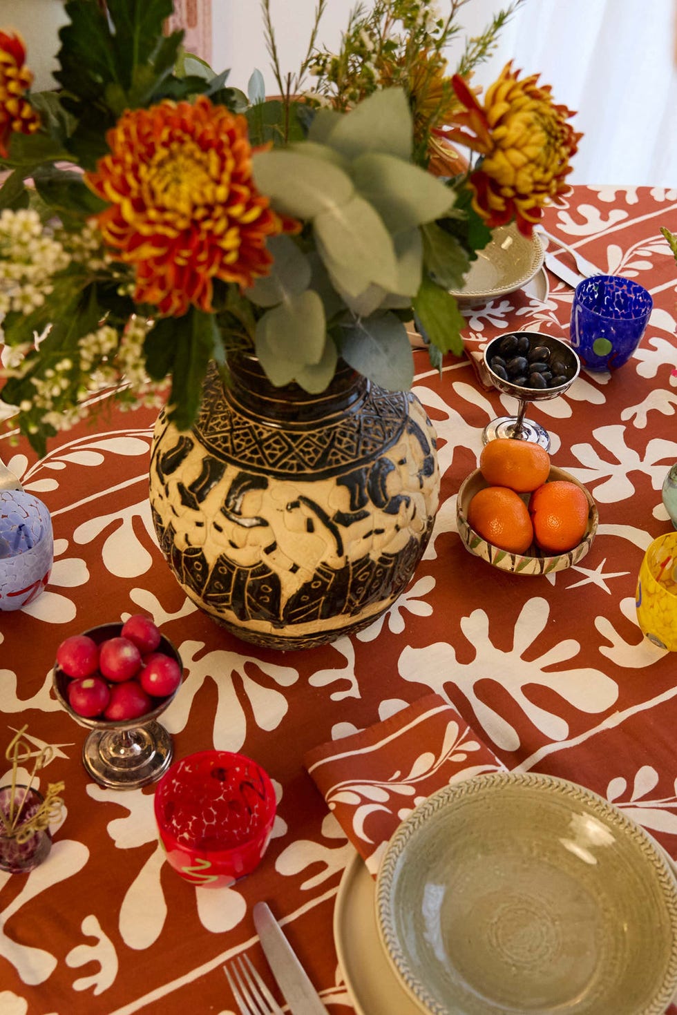 Zebe Linen and Cotton-Blend Tablecloth