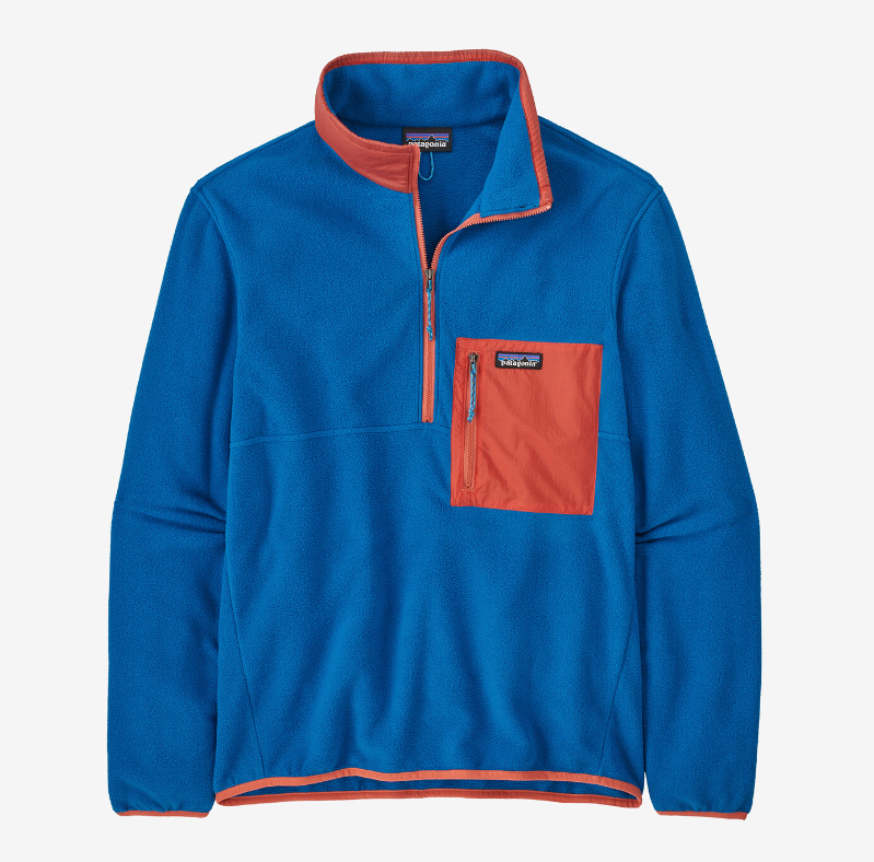 Microdini fleece sweater with 1/2 zip