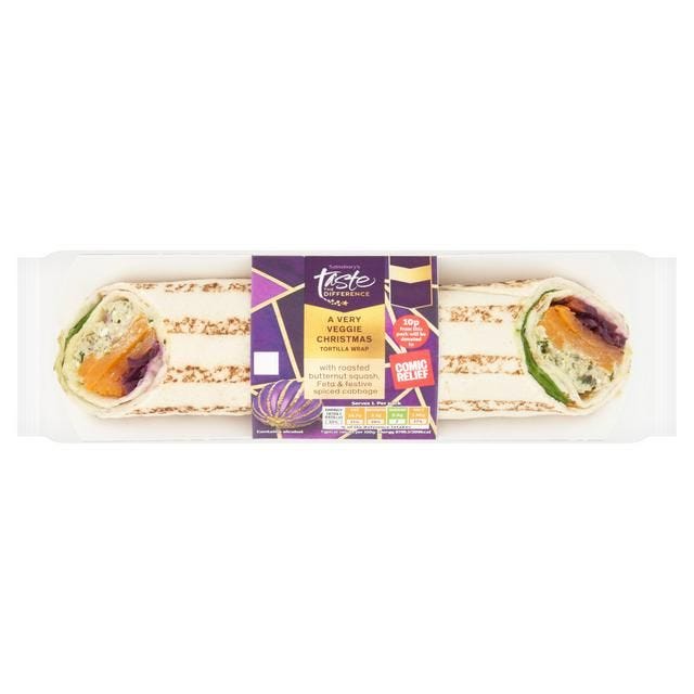 Taste the Difference a Very Veggie Christmas Tortilla Wrap