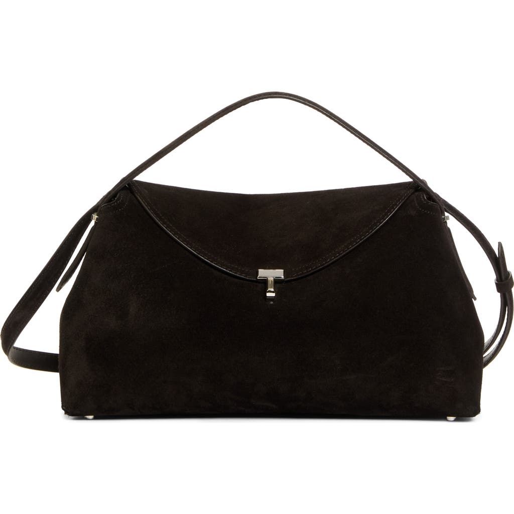 Black suede handbags cheap online