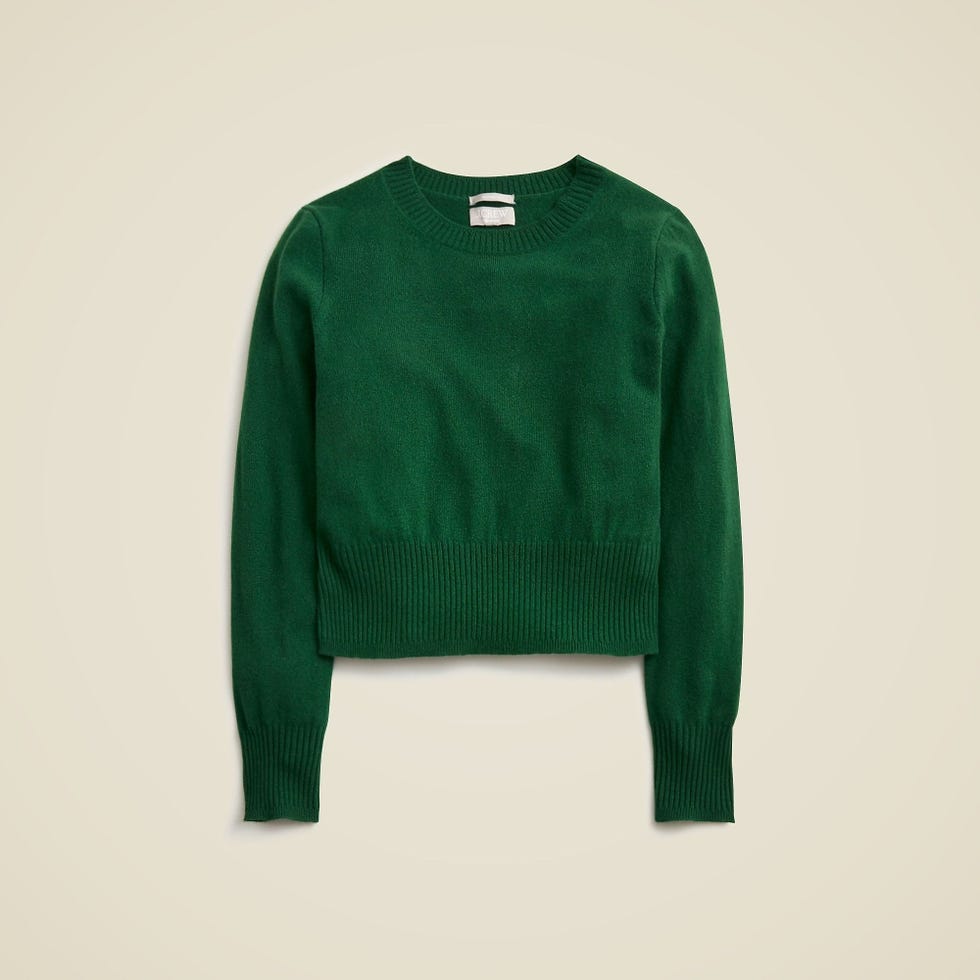 Cashmere Shrunken Crewneck