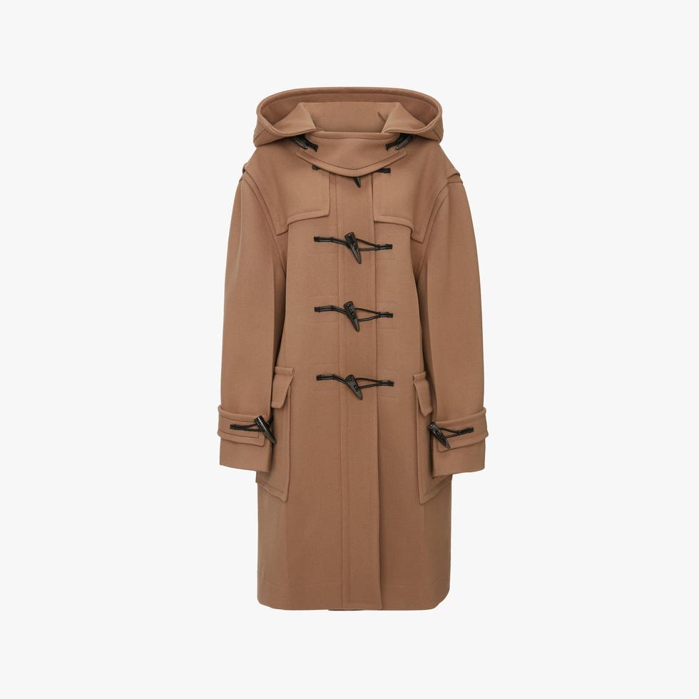 Oversized Duffle Coat In Camel