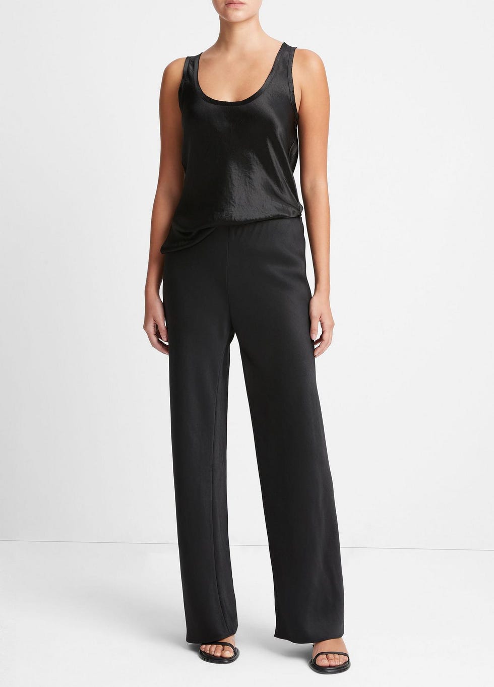 Fluid Satin Bias Pant