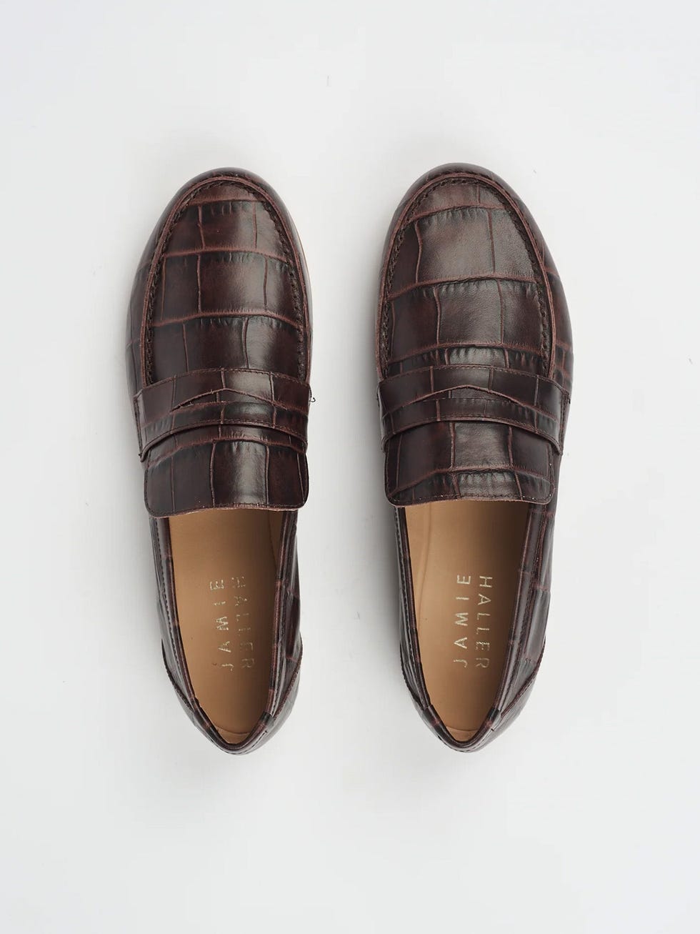 The Penny Loafer in Espresso Croc