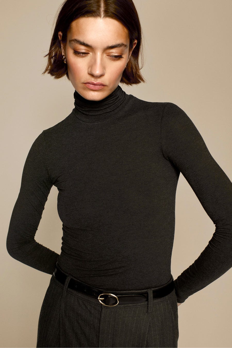 The Turtleneck In Charcoal