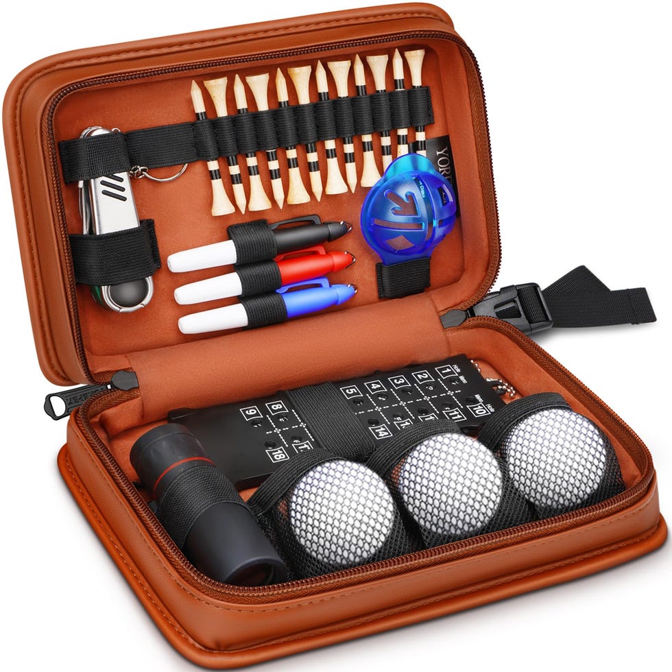 A set of golf accessories