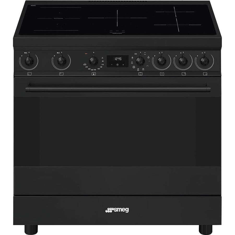 Classic Matte Black Single Cavity Cooker with Induction Hob C9IMN2