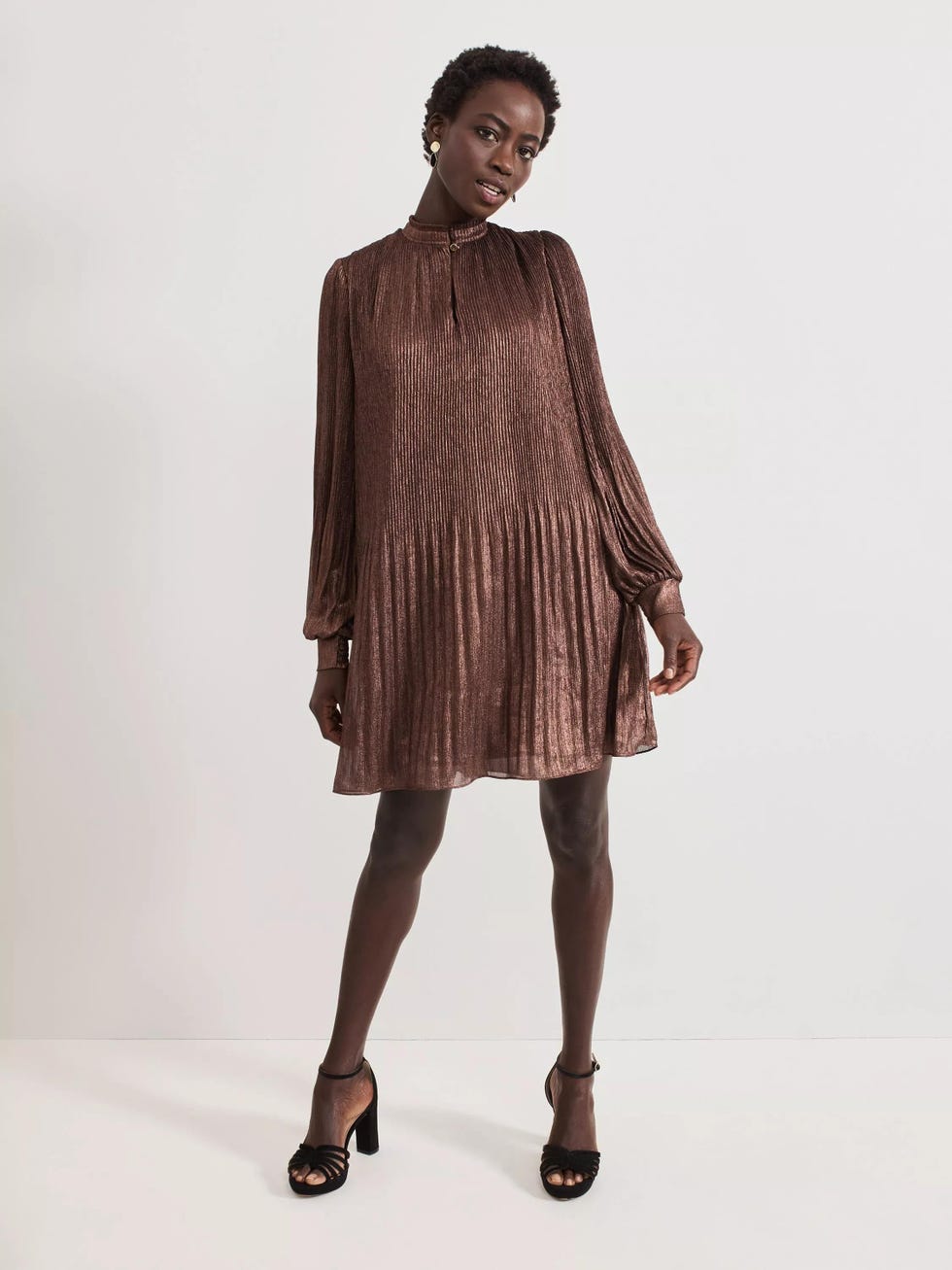 Ella Swing Dress  Bronze