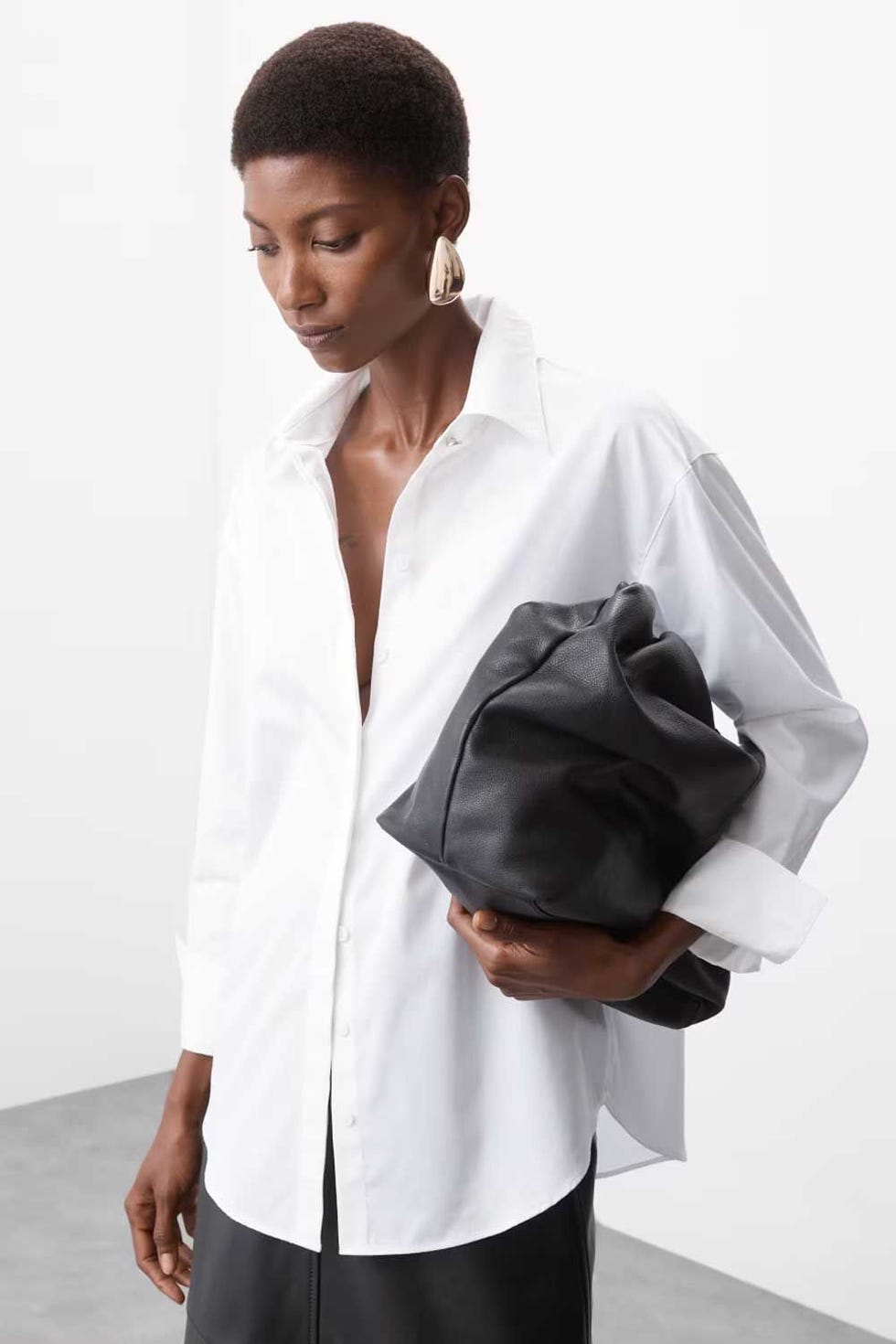 Pure Cotton Collared Relaxed Shirt