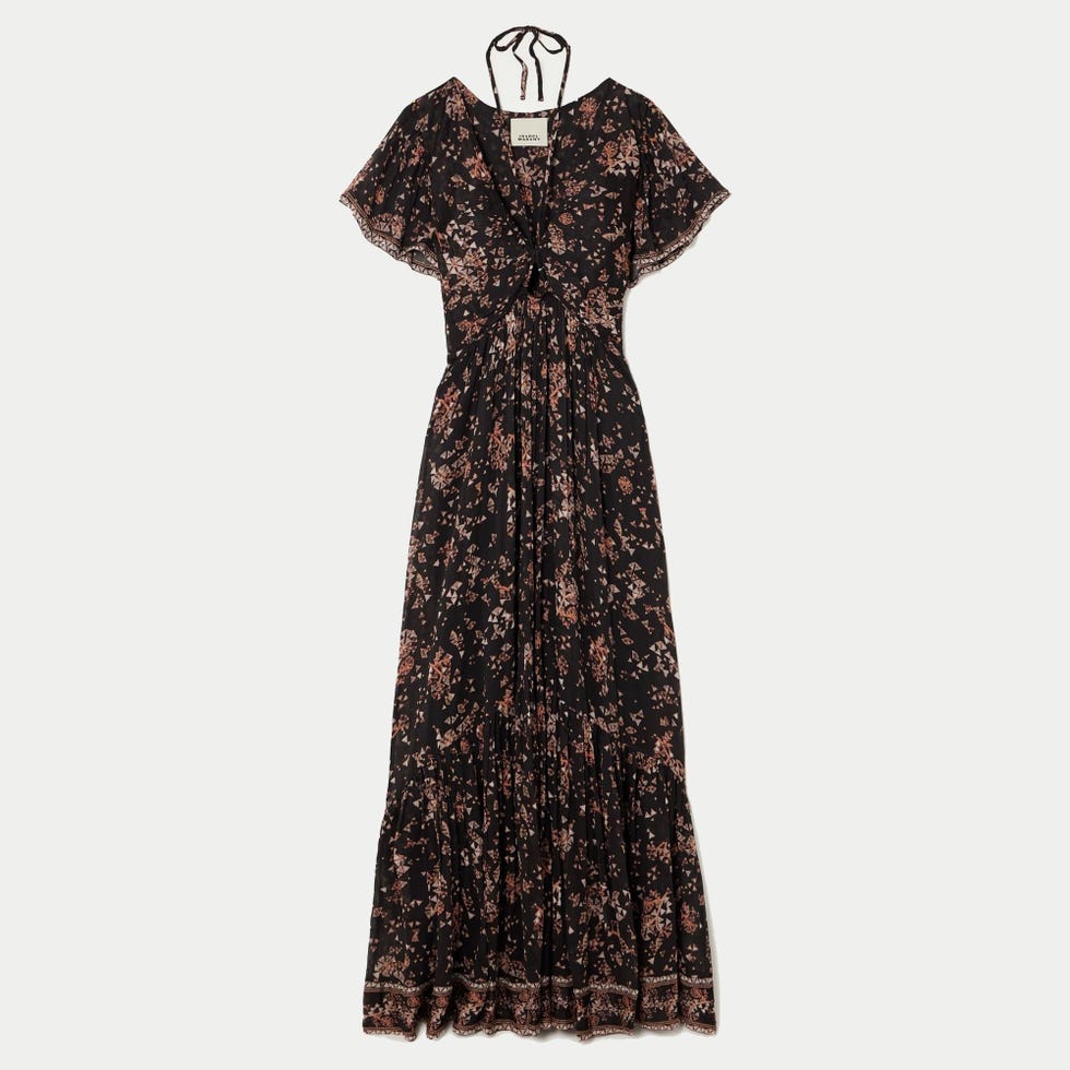 Agathe Tiered Crepon Maxi Dress