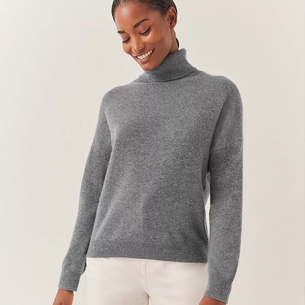 Cashmere Oversized Roll Neck Jumper