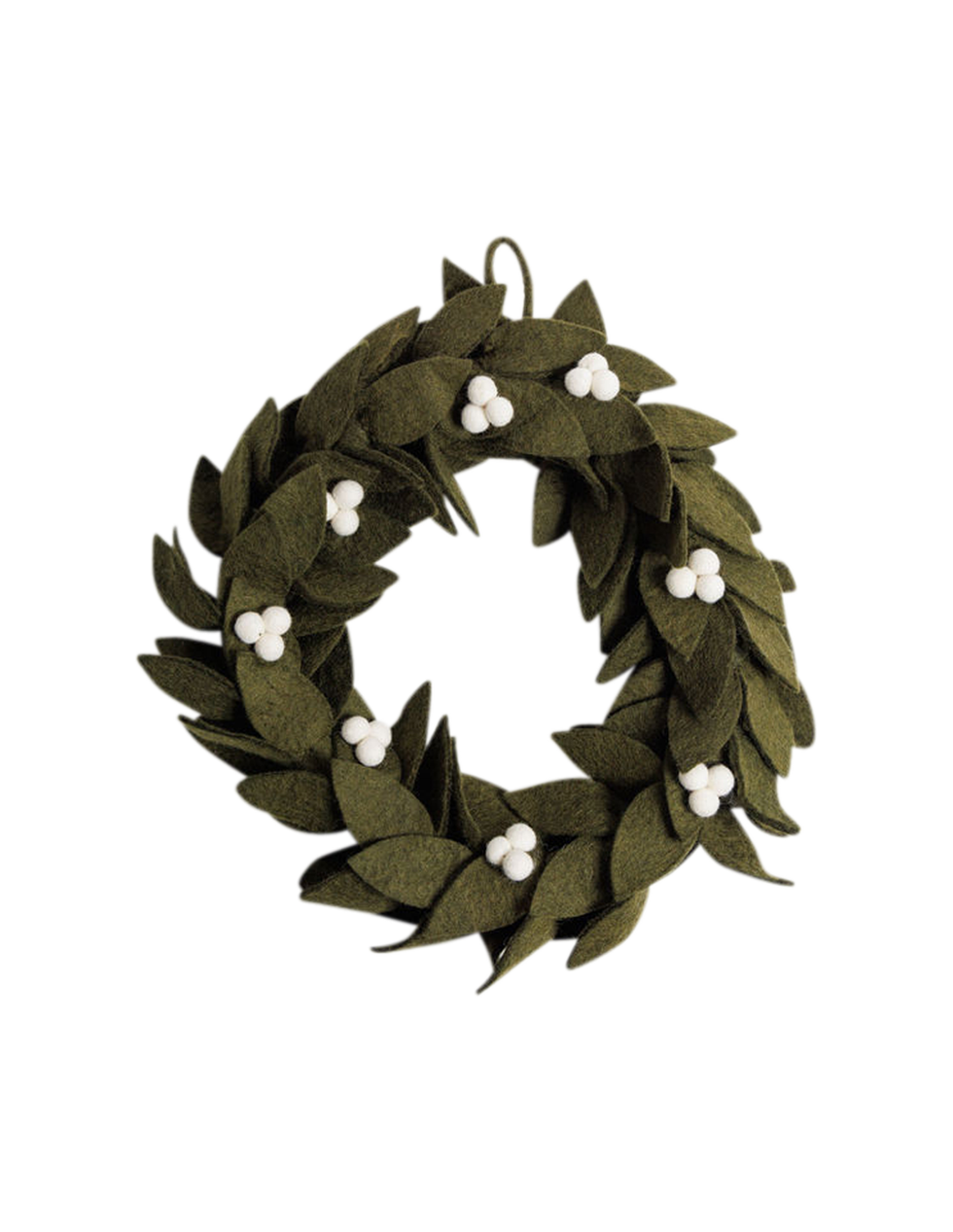Felt Mistletoe Wreath