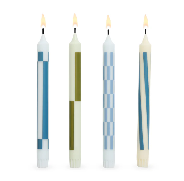 Pattern Taper Candle