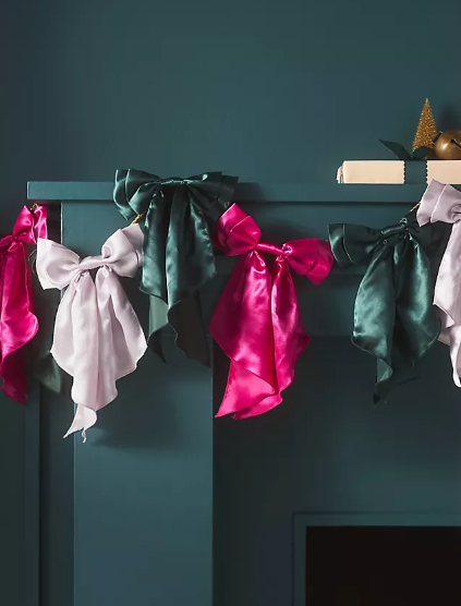 Satin Bow Garland
