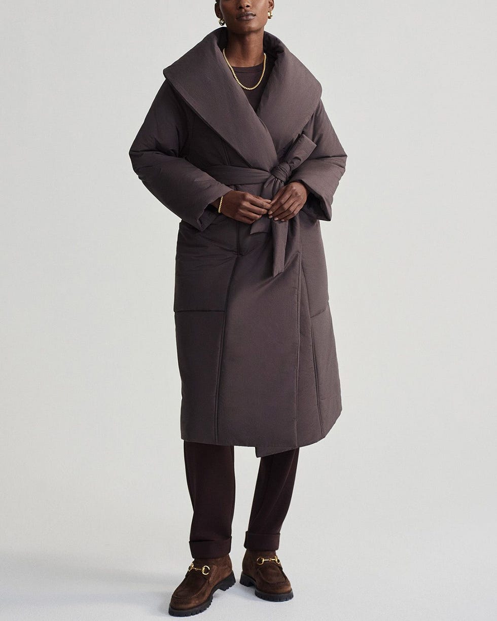 Ana Long Wrap Puffer Coat